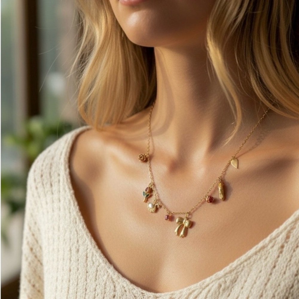 3065. Free People Only For Me 14K Gold Plated Necklace